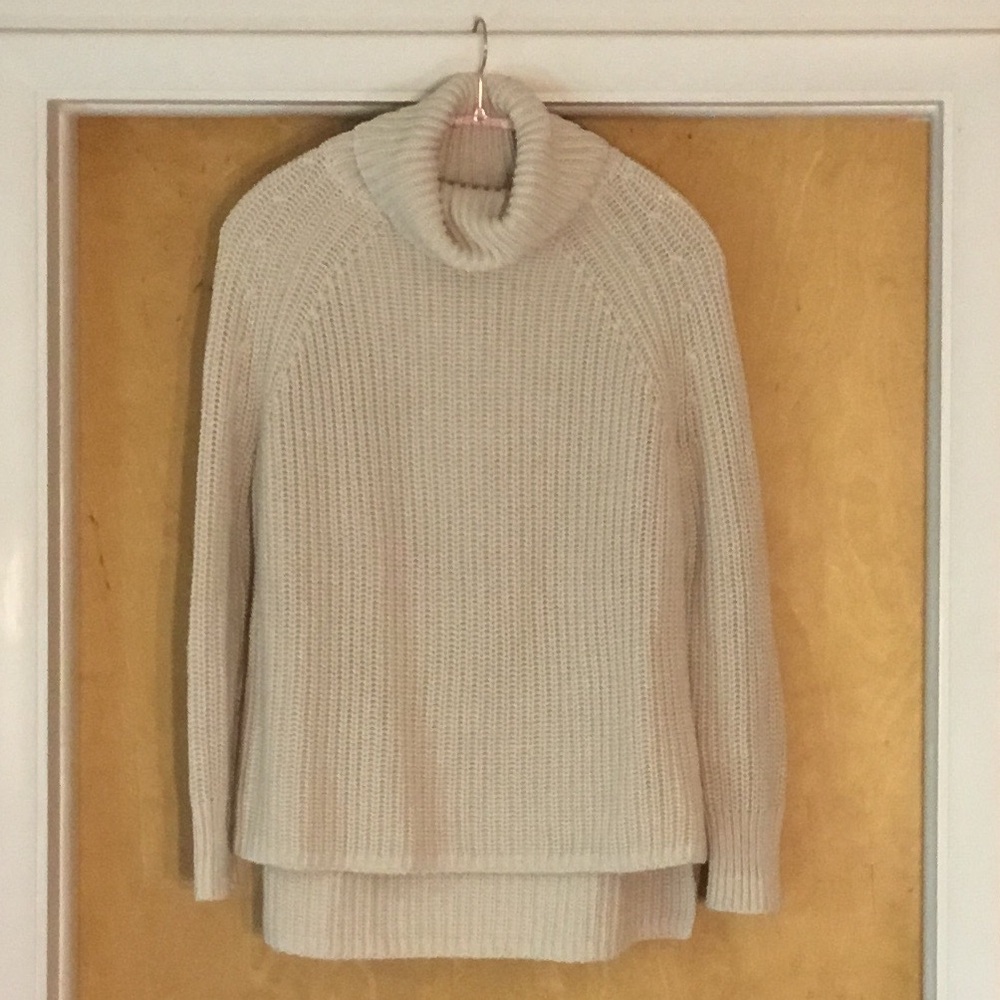 525 America Cream Chunky Cotton Sweater Size M